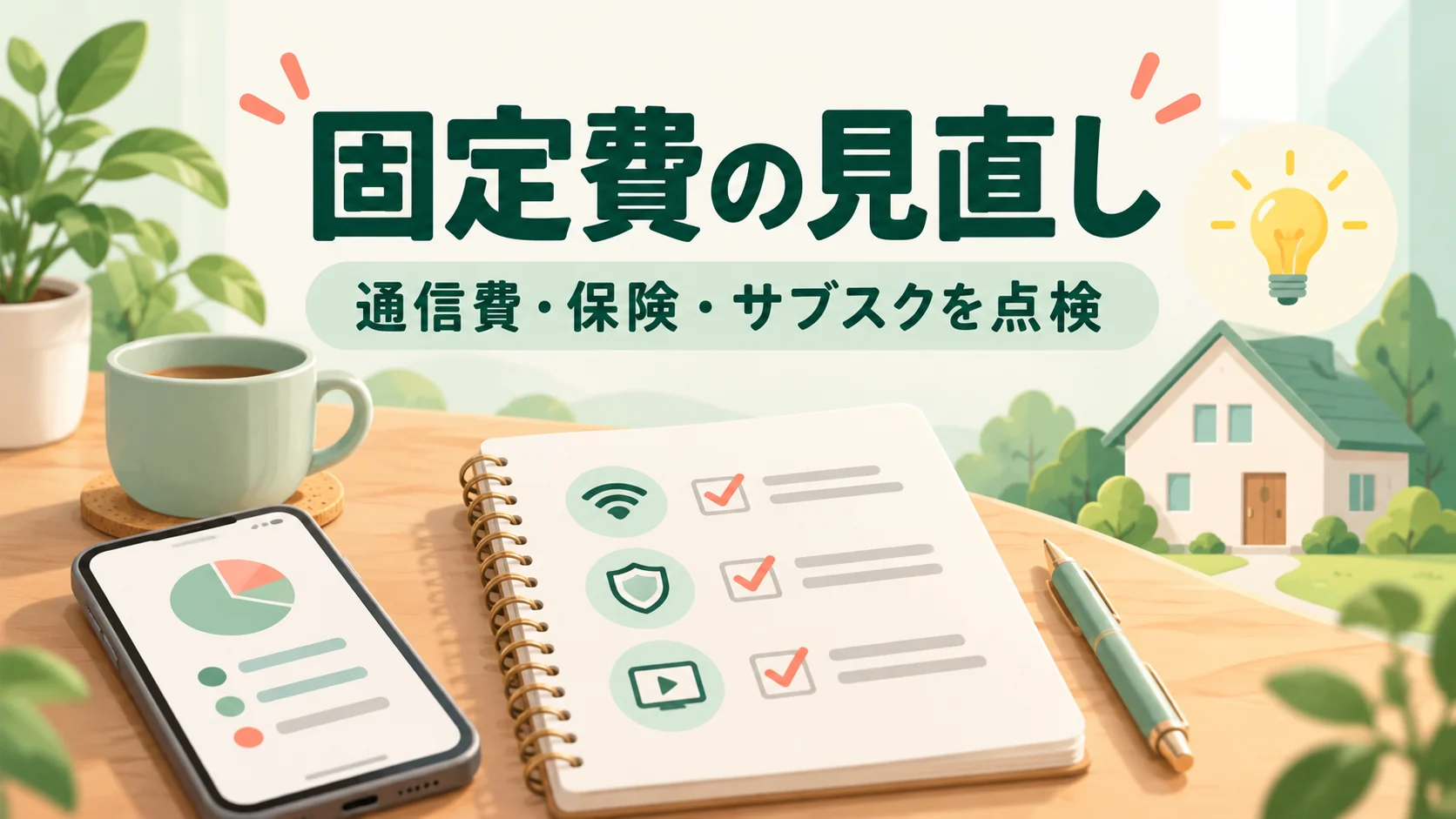 固定費の見直し:通信費・保険・サブスクを点検
